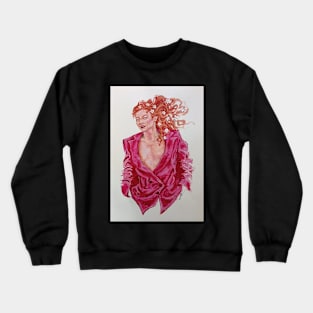 A modern day Aphrodite - acrylic painting Crewneck Sweatshirt